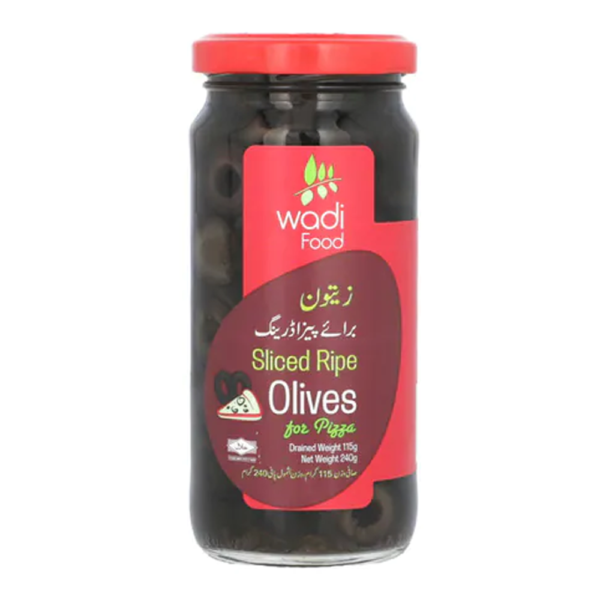 Wadi Food Olive Black Slice 240 g