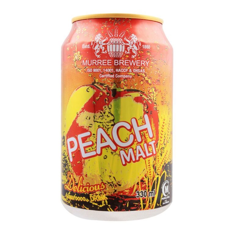 Murree Brewery Peach Malt Can 330 ml - Image 1