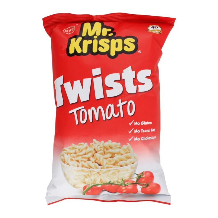 Mr. Krisps Twists, Tomato Flavour Gluten Free 80 g - Image 1