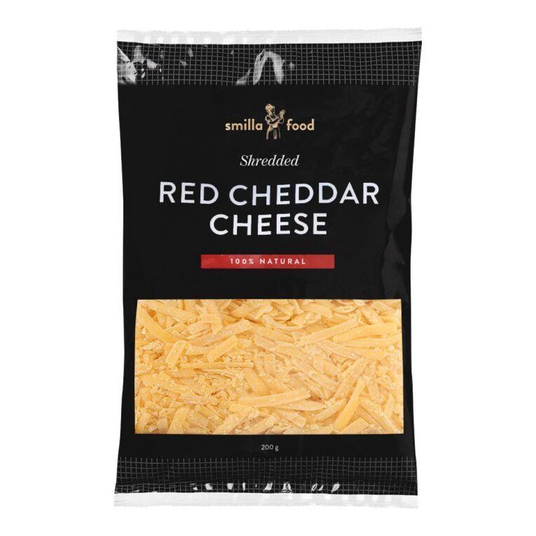 Smilla Shredded Red Cheddar Cheese 200 g - Image 1