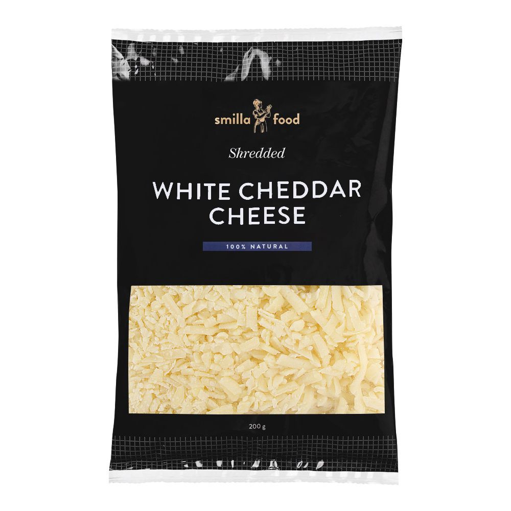 1203104-1 Smilla Shredded White Cheddar Cheese 200 g - Image 1