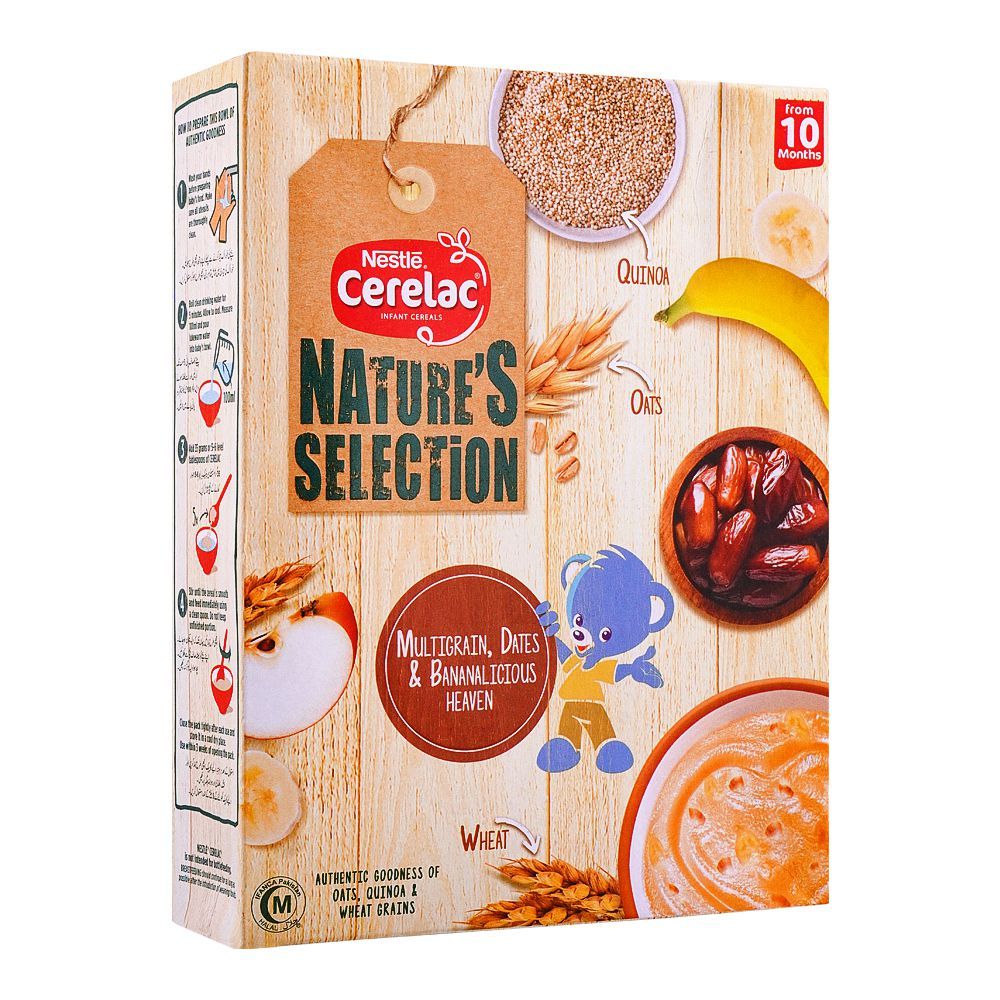1211971-10 Nestle Cerelac Nature's Selection Multi Grain, Date & Banana 350 g - Image 1