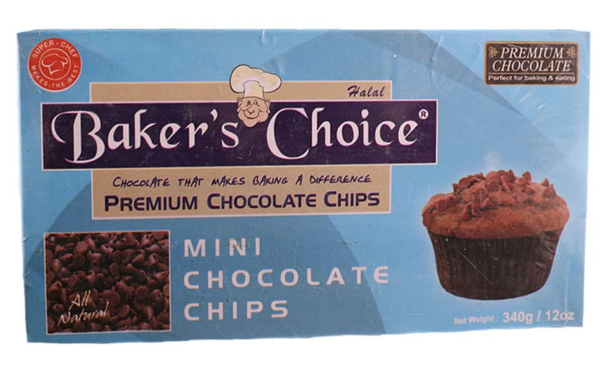 Bakers Choice Premium Mini Chocolate Chips 340 g