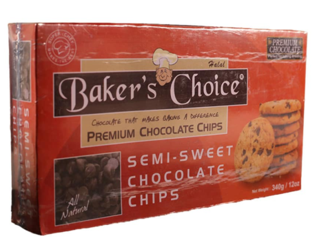 Bakers Choice Semi Real Chocolate Chips 340 g