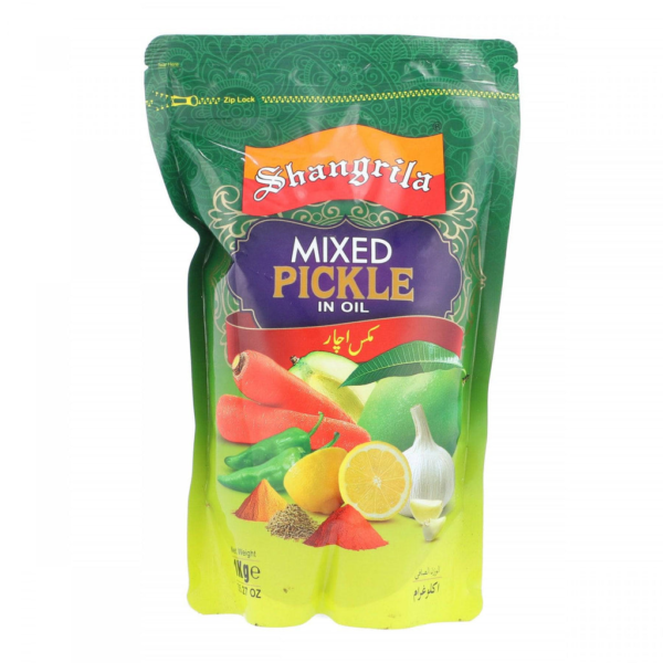 Shangrila Mixed Pickle In Oil Plastic Pouch 1 kg