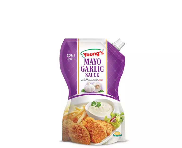 267a3f0b-8158-41a7-80cc-b27cab804dea Young's Mayo Garlic Pouch 200 ml - Image 1
