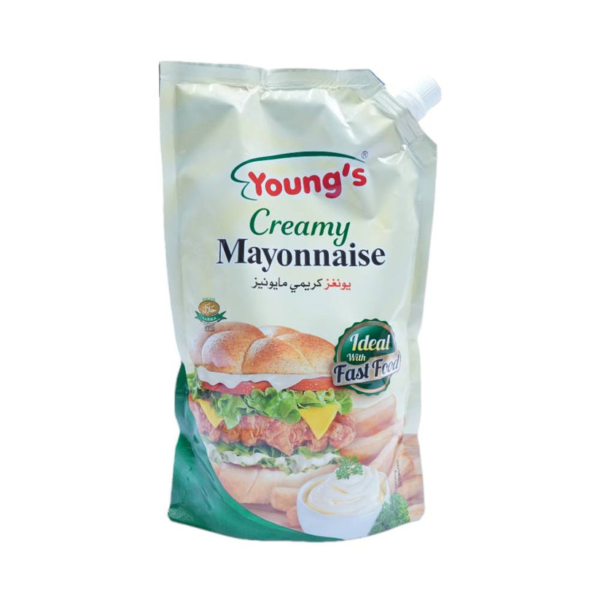 Young's Creamy & Salted Mayonese Pouch 500 ml