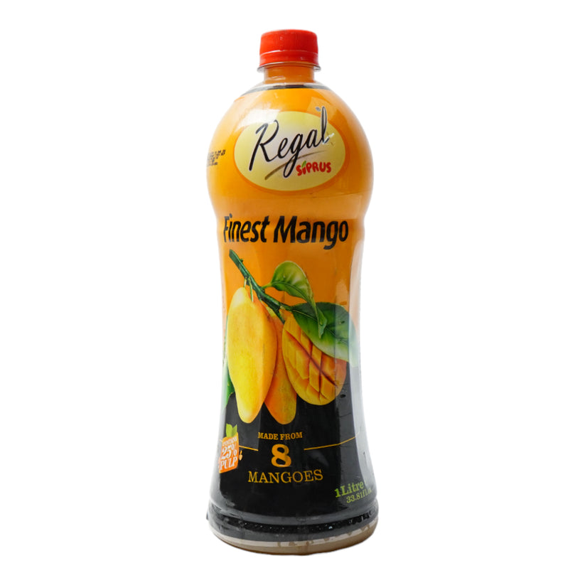 5027738014333_1_7b9f68be-8082-40eb-bd6b-0ce0218188f4 (1) Regal Siprus Mango Nectar Fruit Drink 1 Ltr - Image 1