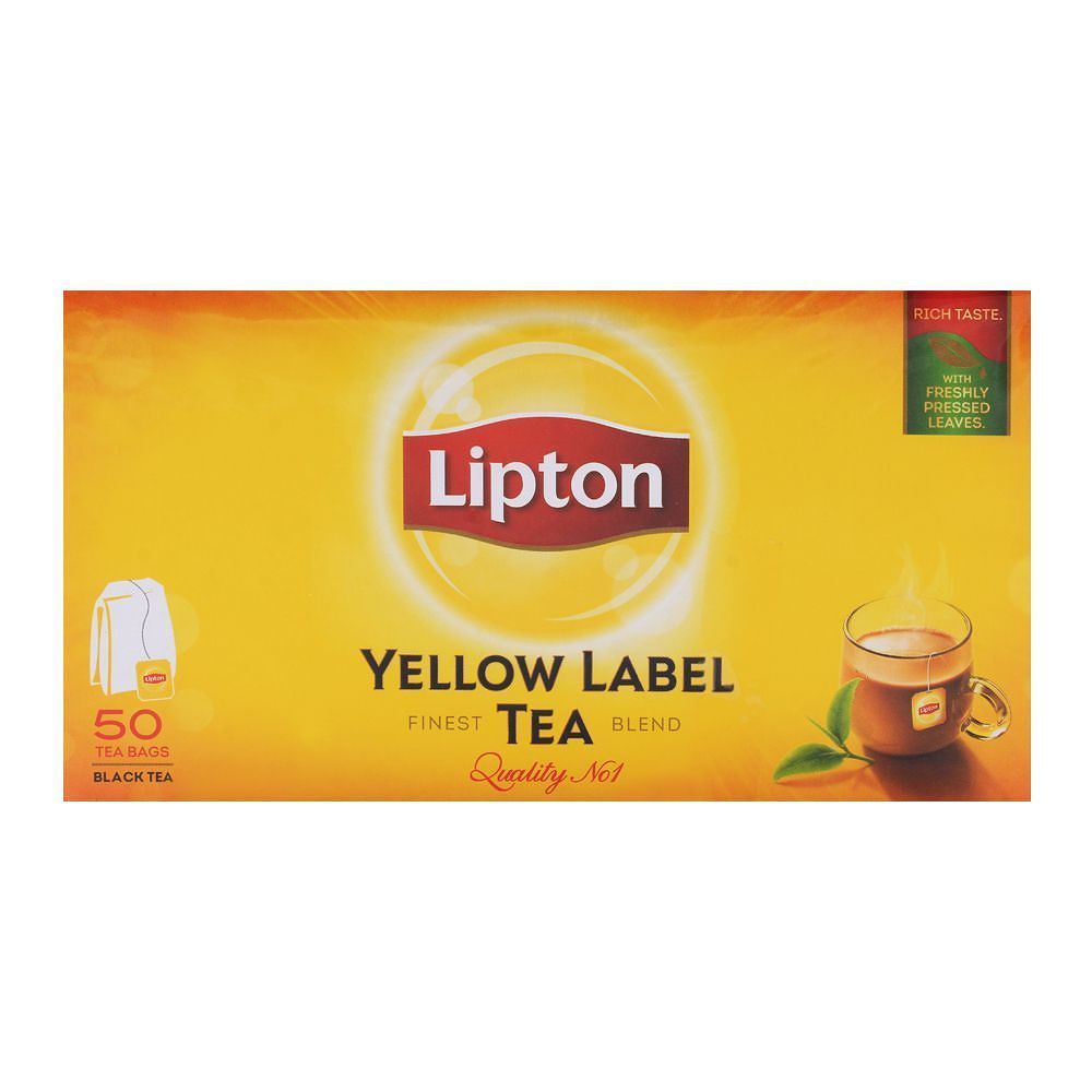 5fc2b0c84d13fe1592e6ba730805a762 Lipton Yellow label Tea 50 Tea Bags - Image 1