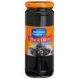 American Garden Olives Black Pitted 450 g