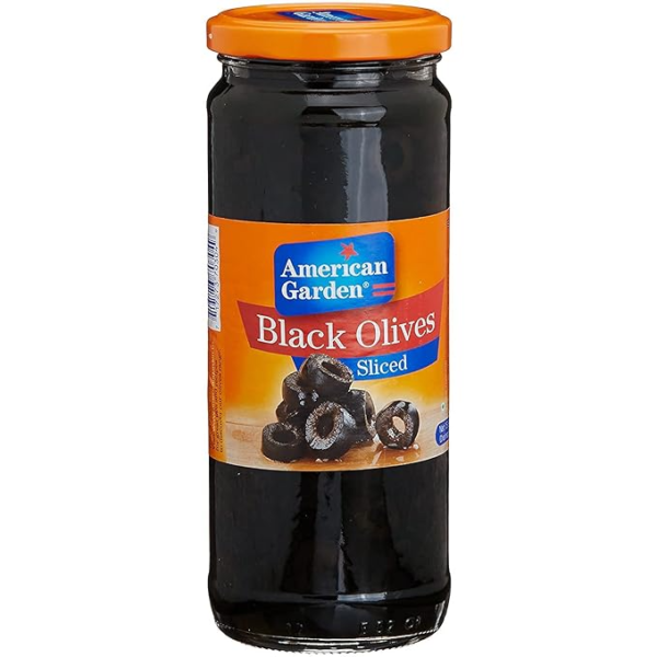 American Garden Olives Black Sliced 450 g