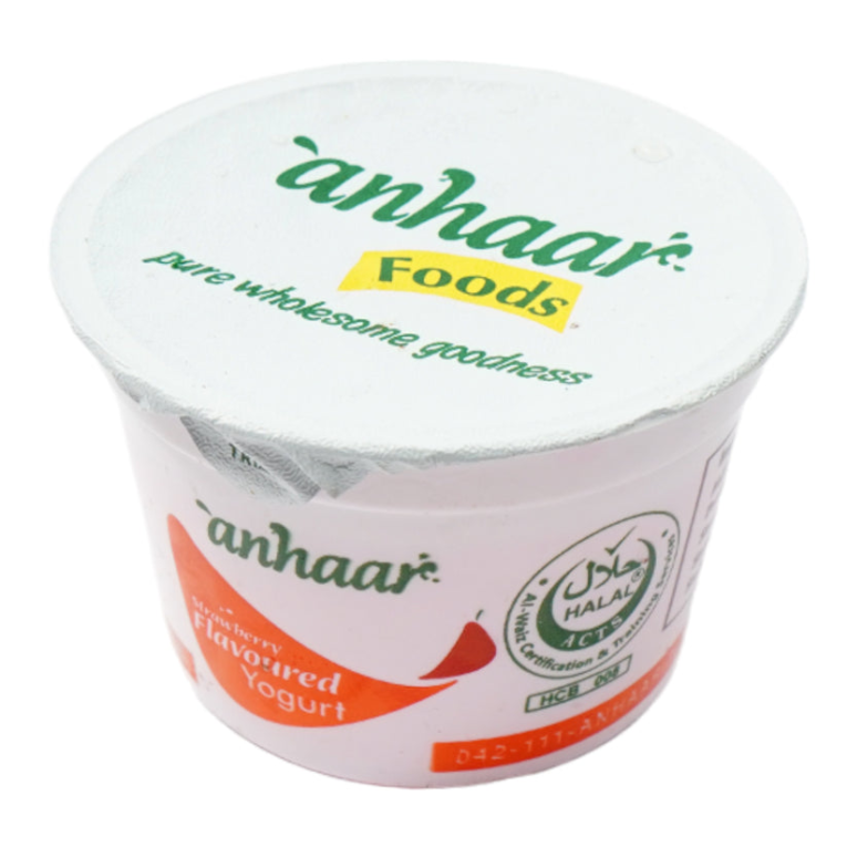 Anhaar Strawberry Flavored Yogurt 80 g - Image 1