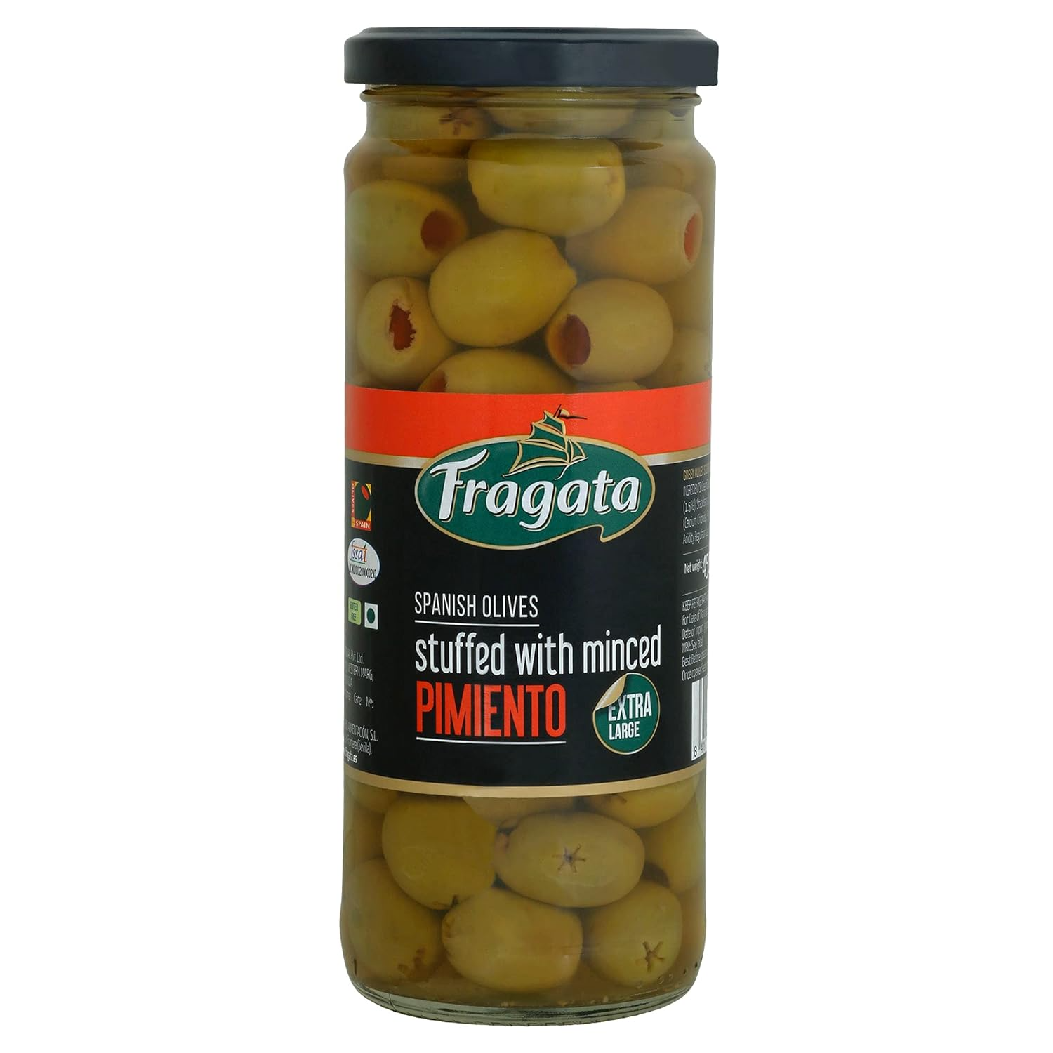71tJJOIEsZS._SL1500_ Fragata Olives Green Stuffed With Minced Pimiento 450 g - Image 1