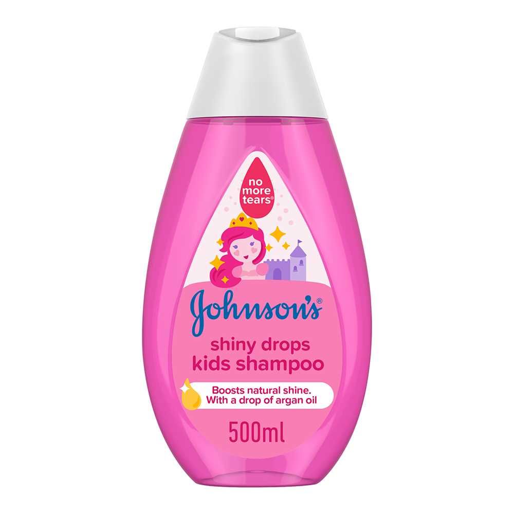 Johnson's Shiny Drops Kids Shampoo, 500ml - Image 1