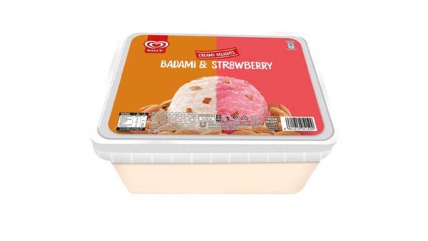 Wall's Badami 2in1 Strawberry 1.4 ltr