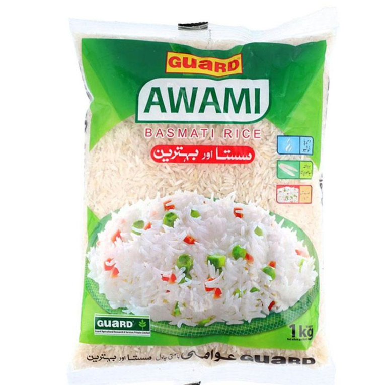 Guard Awami Basmati Rice 1 kg - Image 1
