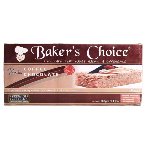 Bakers Choice Mocha Coffee Chocolate 500 g - Image 2