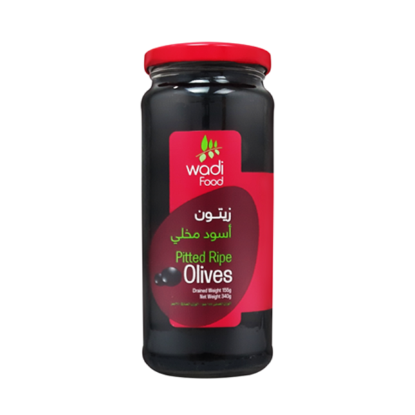 Wadi Food Olive Black Whole 340 g