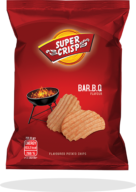 Super Crisp Bbq Crinkled Potato Chips 120 g