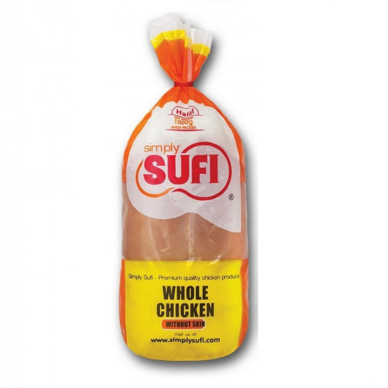 Sufi Whole Chicken Without Skin Sufi 1 kg - Image 1