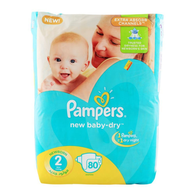 Pampers Diaper Mini Newborn 2 (3-8 Kg) 80 Units - Image 1