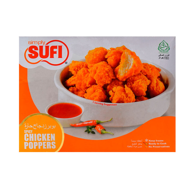 f067c865-645f-4597-8f2f-5de196a5e370 Sufi Premium Chicken Poppers 780 g - Image 1