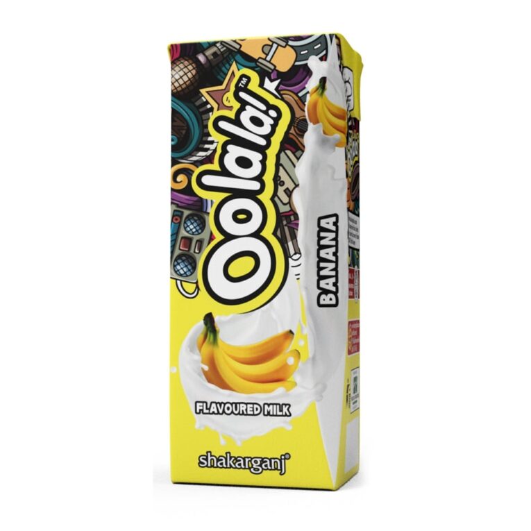 Oolala Banana Flavored Milk 180 ml - Image 1