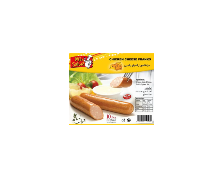 MonSalwa Chicken Cheese Frankfurter 10 pcs - Image 1
