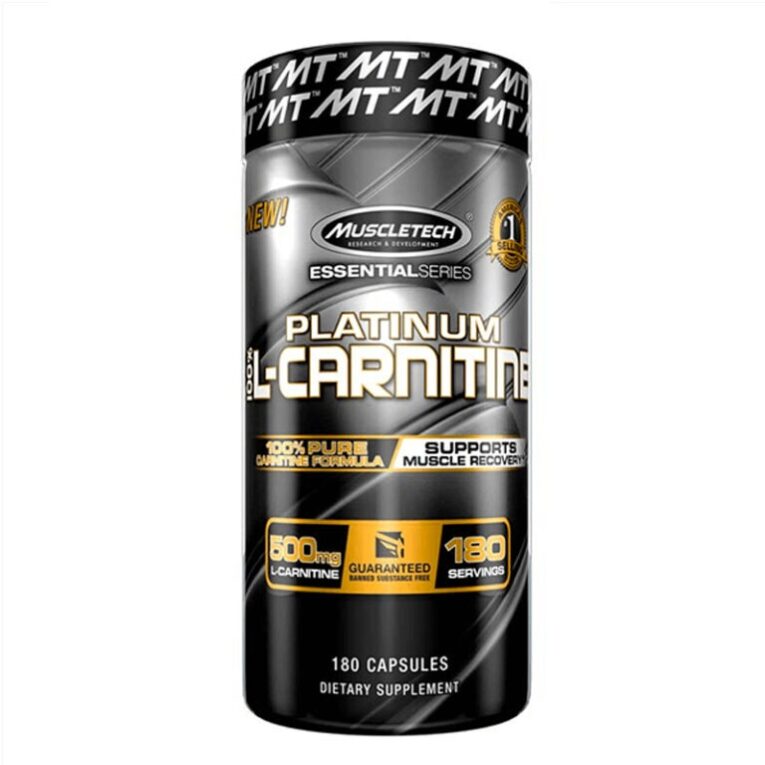 Muscletech Platinum L-Carnitine 180 Caps - Image 1