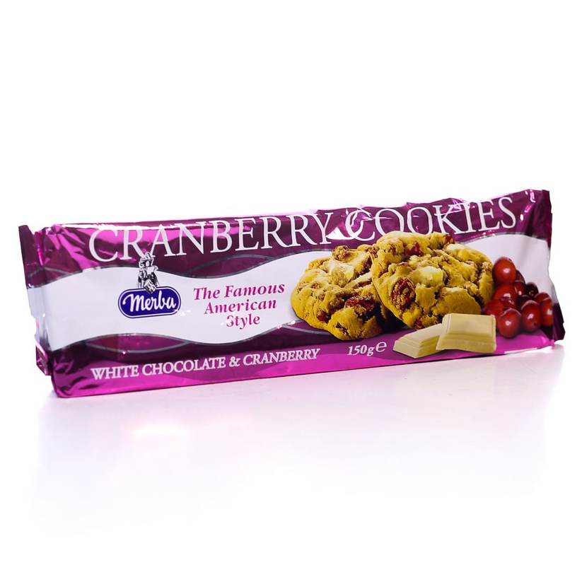 096d1cc1-b933-4c4f-815d-d4b1c87b8387 Merba Cookies Cranberry With White Chocolate 150 g - Image 1