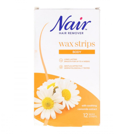 Nair Hair Remover Wax Strips Body 12 units
