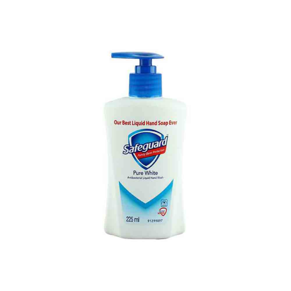 Safeguard Pure White Anti Bacterial Liquid Hand Wash 225 ml