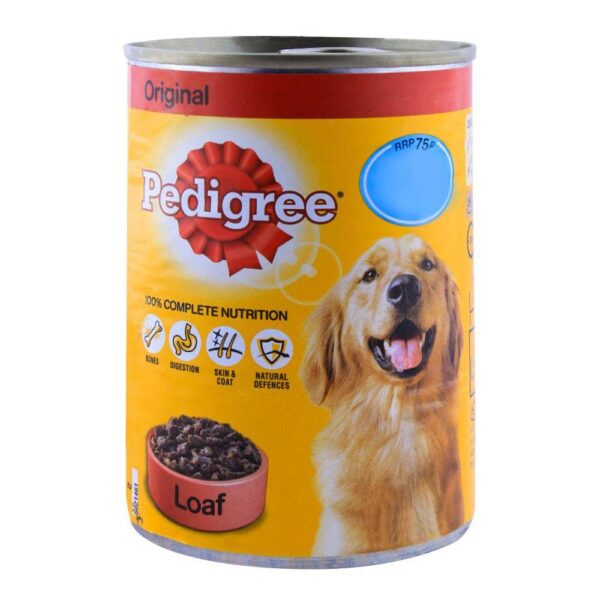 Pedigree Loaf Original Dog Food Tin 400 g