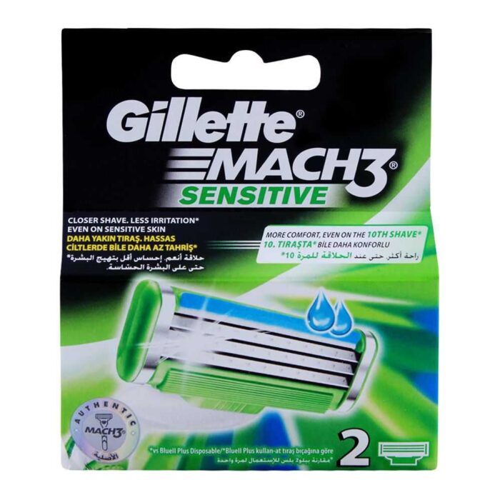 Gillette Mach 3 Sensitive Carts 4 blades - Image 1