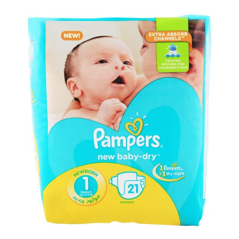 Pampers New Baby Dry 1 New Born (2-5kg) 21pcs - Image 1