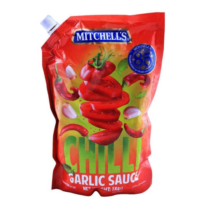 Mitchell's Chilli Garlic Sauce Pouch 1 kg - Image 1