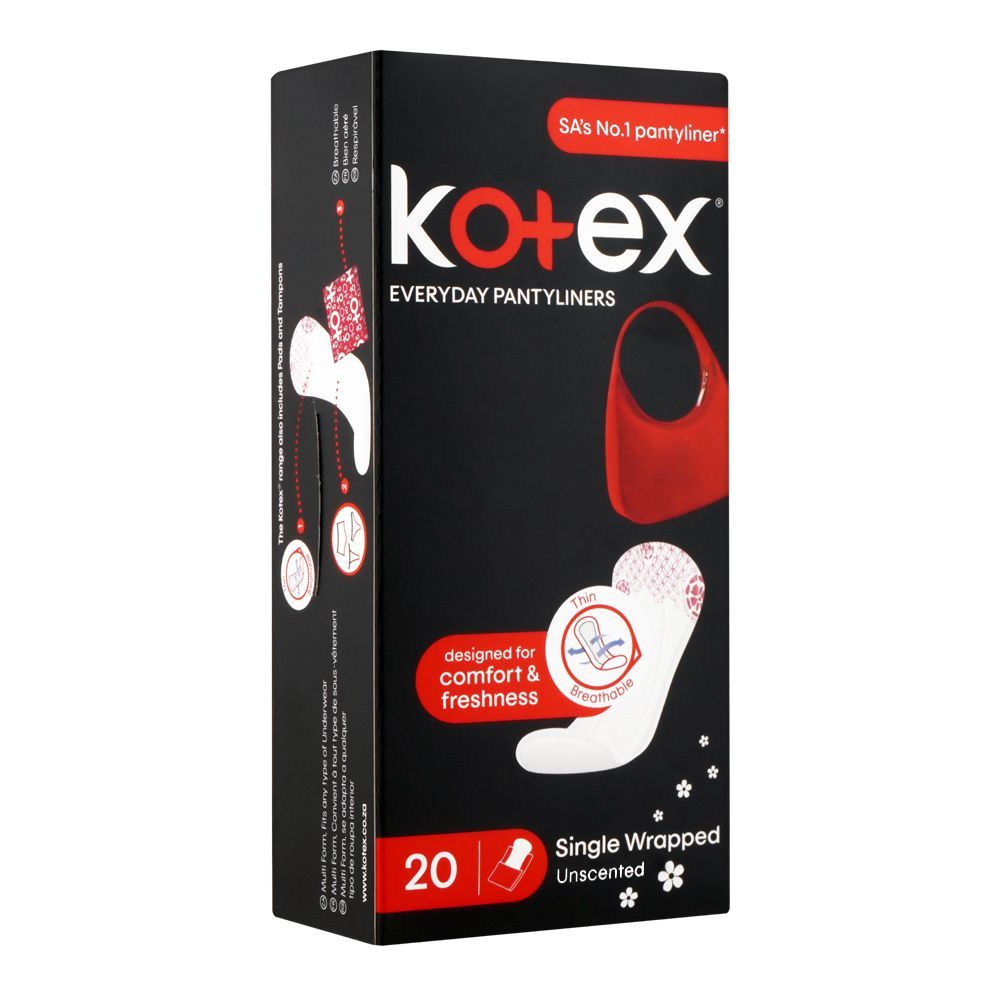1246869-1 Kotex Pantyliners Unscented 20 pcs - Image 1