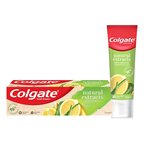 1550160_main Colgate Paste Natural Extract Lemon 75 ml - Image 1