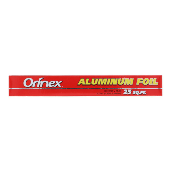 Orinex Aluminium Foil Standard - Roll 25 sq. ft