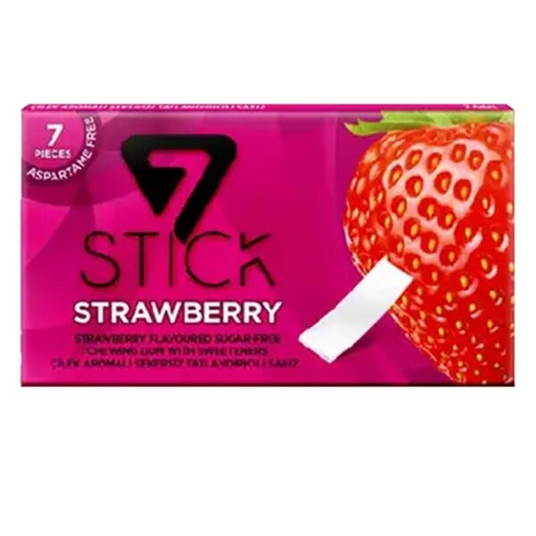 7 Stick Strawberry Sugar Free Gum 7 units