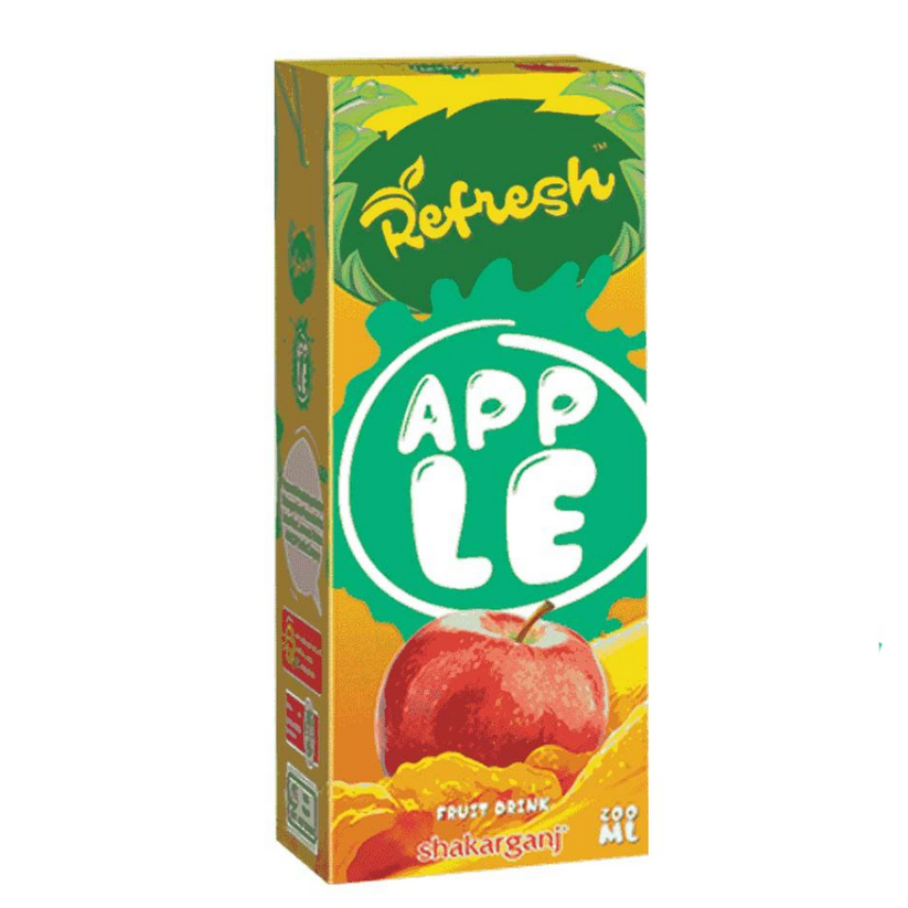 476b8102-1409-4c46-b330-c1ae2f5fcce8 Shakarganj Refresh Apple Fruit Drink 200 ml - Image 1