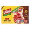 Grab Food Zipper Bags 8.5x10 Inch 25 Units