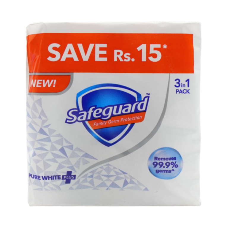 Safeguard Pure White Soap 3x95 g - Image 1