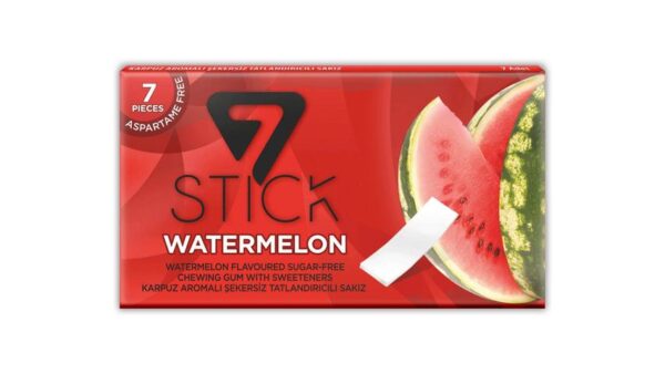 7 Stick Watermelon Sugarfree Gum 7 Pieces