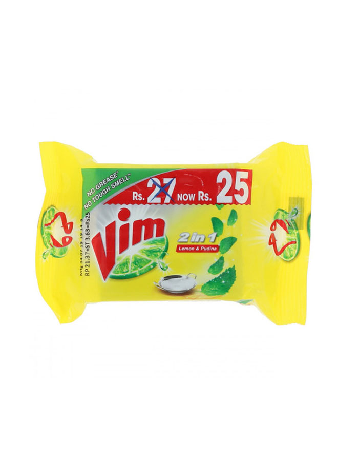 8961014242768 Vim Lemon & Podina Soap Bar 140 g - Image 1