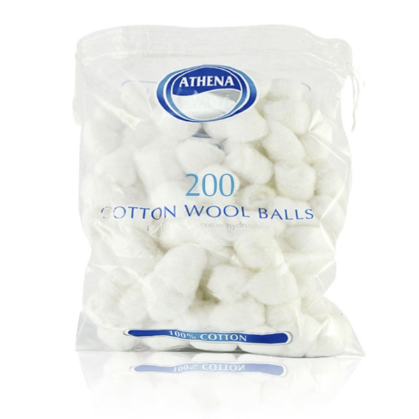 Athena Cotton Balls White 200 pcs