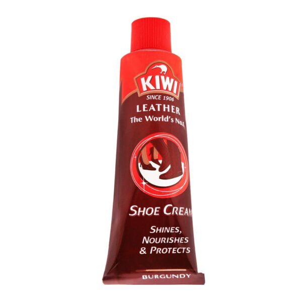 Kiwi Leather Shoe Cream Burgundy 45 ml