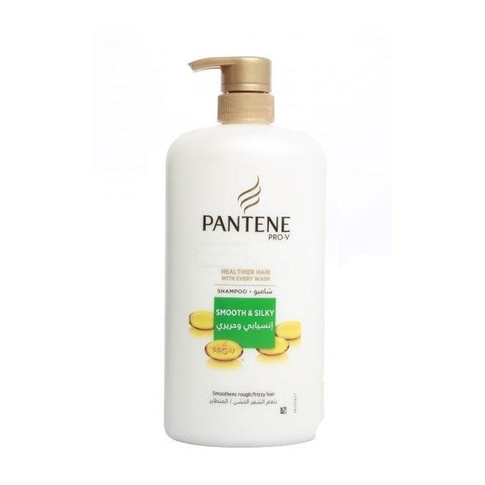 Pantene-Pro-V-Smooth-Silky-Shampoo-1000ml Pantene Pro-V Smooth & Strong Shampoo 1000 ml - Image 1