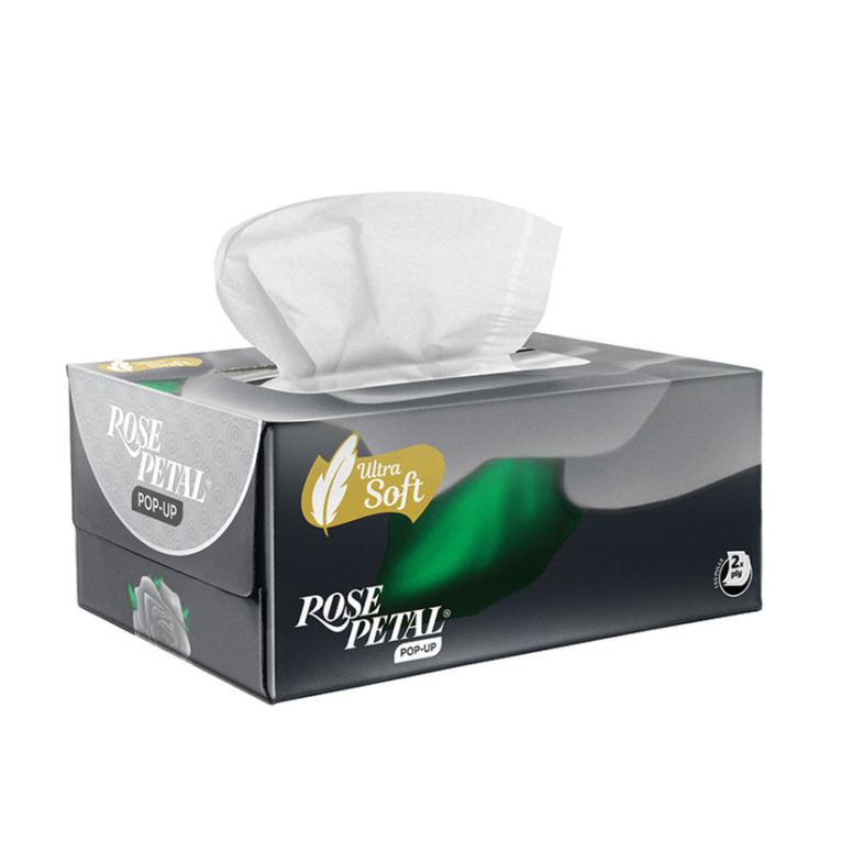 Rose Petal Pop Up Ultra Soft Facial Tissue 300 sheets - Image 1