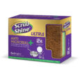 Scrub Shine Ultra-Antimicrobial Scourer With Sponge 1 pc